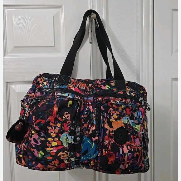 Kipling Multicolor Geometric Women's Tote Bag - Picture 1 of 5